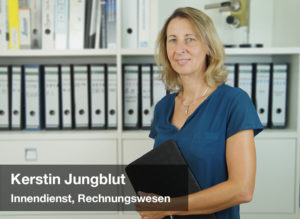Kerstin Jungblut, Innendienst und Rechnungswesen